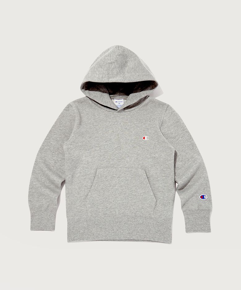 키즈 C로고 프렌치테리 후드 티셔츠 Normal Grey