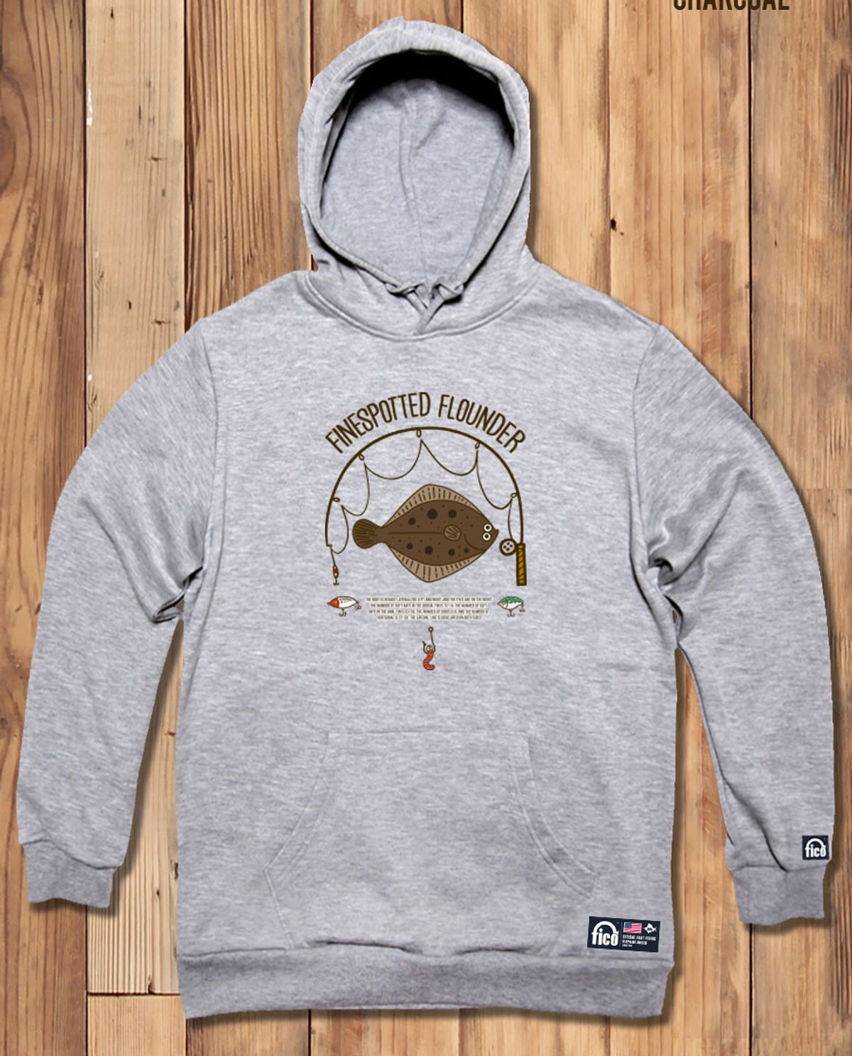 돌돌(DOLDOL) FICO-HOODY-224  익스트림 낚시 브랜드 피코앵글러 도다리 후드티