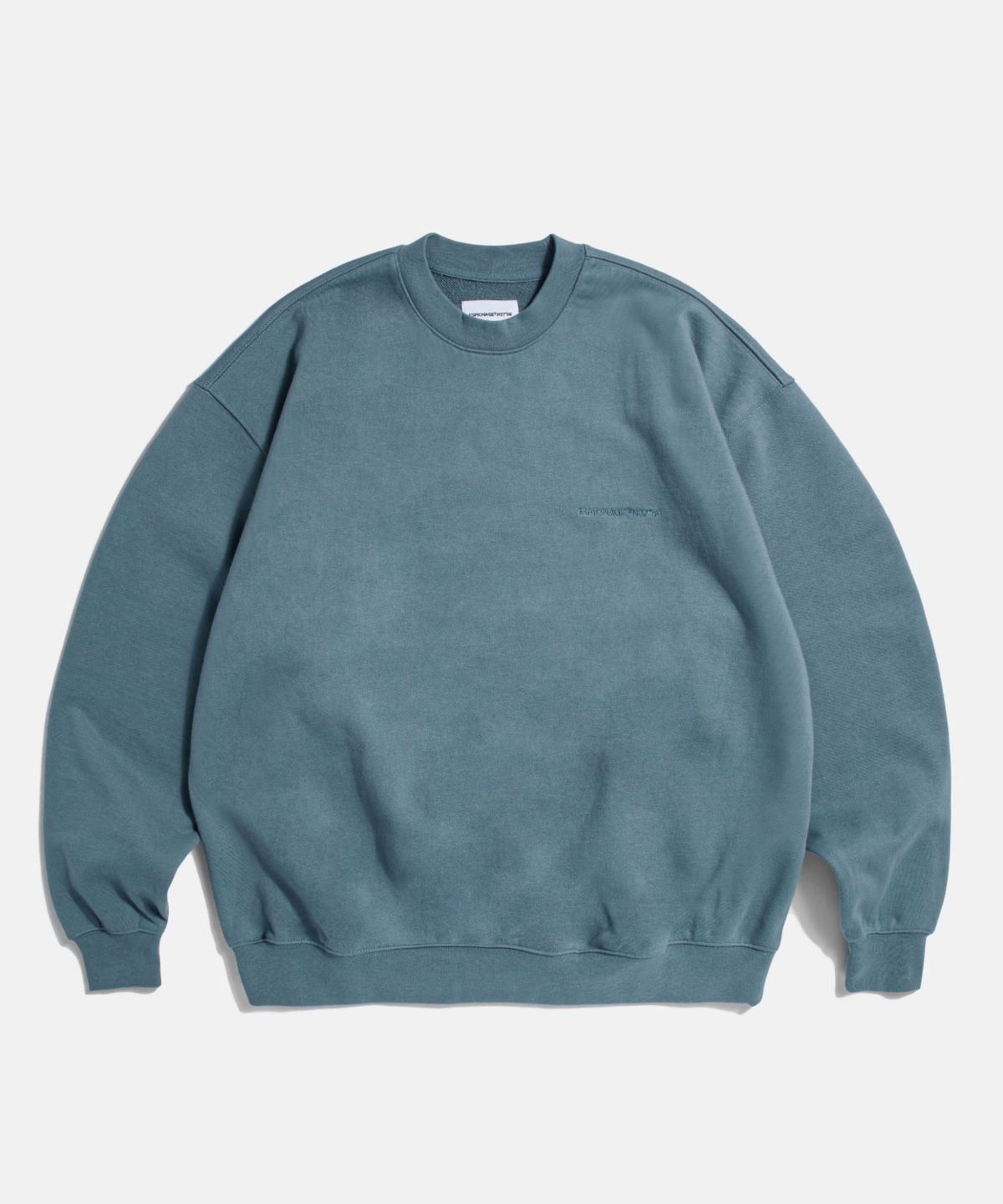 에스피오나지(ESPIONAGE) Standard Logo Heavyweight Sweatshirt Vintage Blue