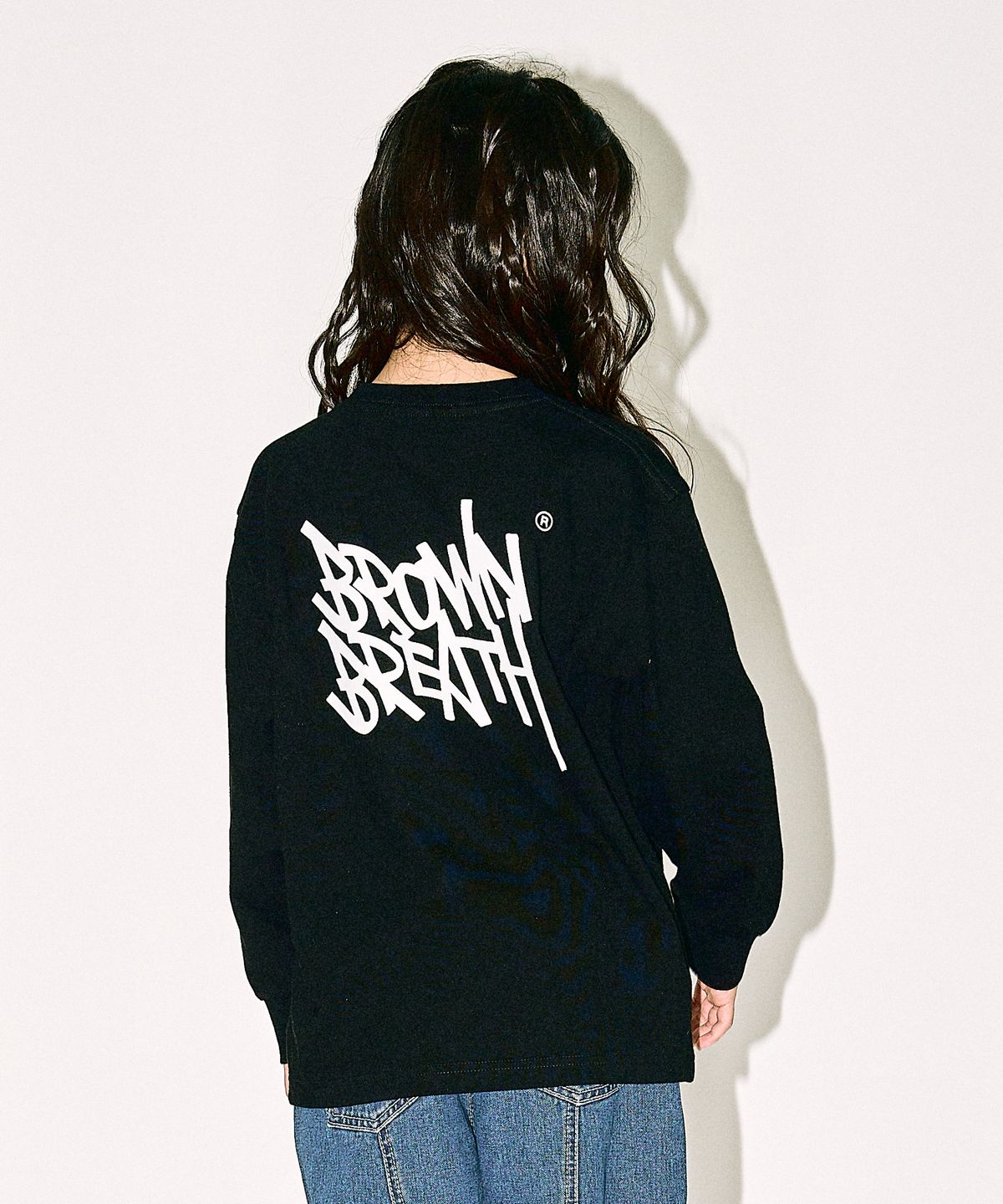 브라운브레스 키즈(BROWNBREATH KIDS) KIDS TAG LONGSLEEVE - BLACK
