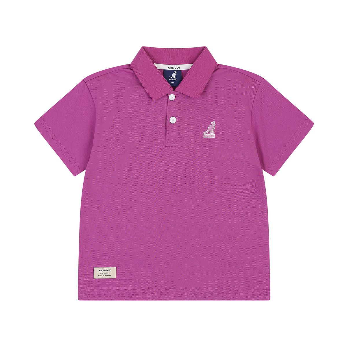 캉골키즈(KANGOL KIDS) 로고 포인트 피케 카라 티셔츠 RB 0001 퍼플