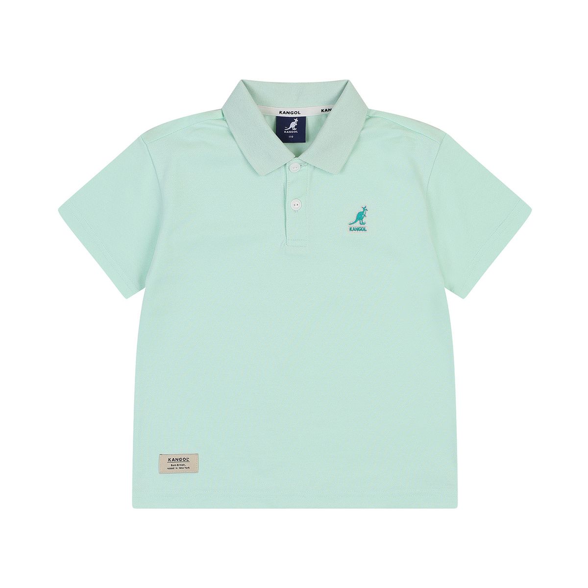 캉골키즈(KANGOL KIDS) 로고 포인트 피케 카라 티셔츠 RB 0001 민트