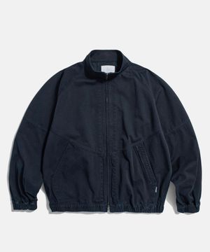 Washed Track Jacket Navy