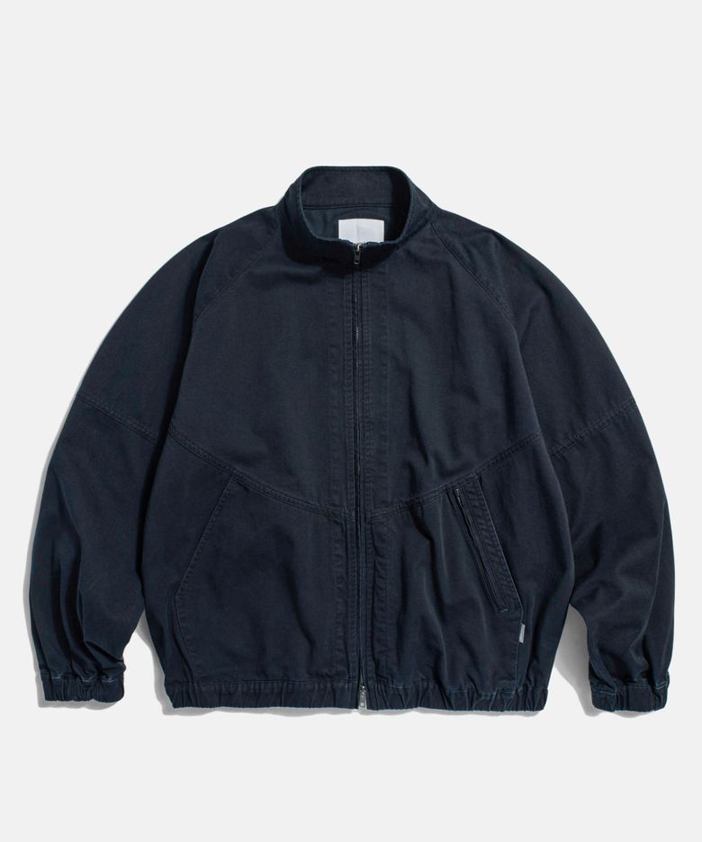 Washed Track Jacket Navy
