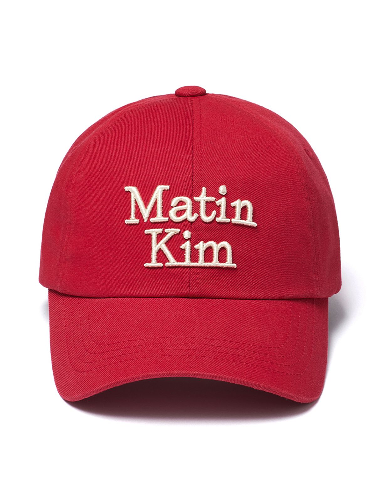 마뗑킴(MATIN KIM) MATIN VOLUME LOGO BALL CAP IN RED