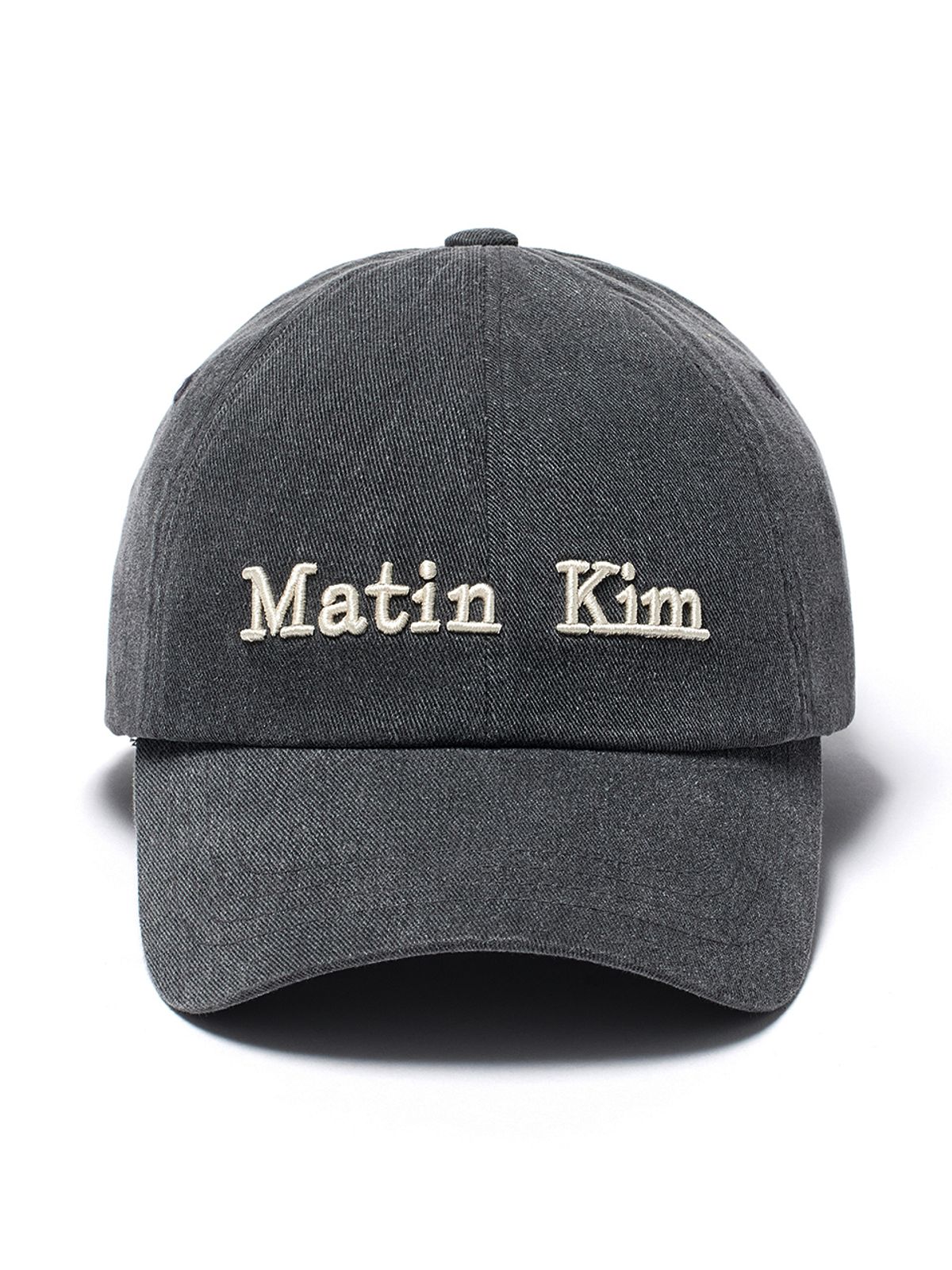 마뗑킴(MATIN KIM) MATIN CLASSIC LOGO BALL CAP IN GREY