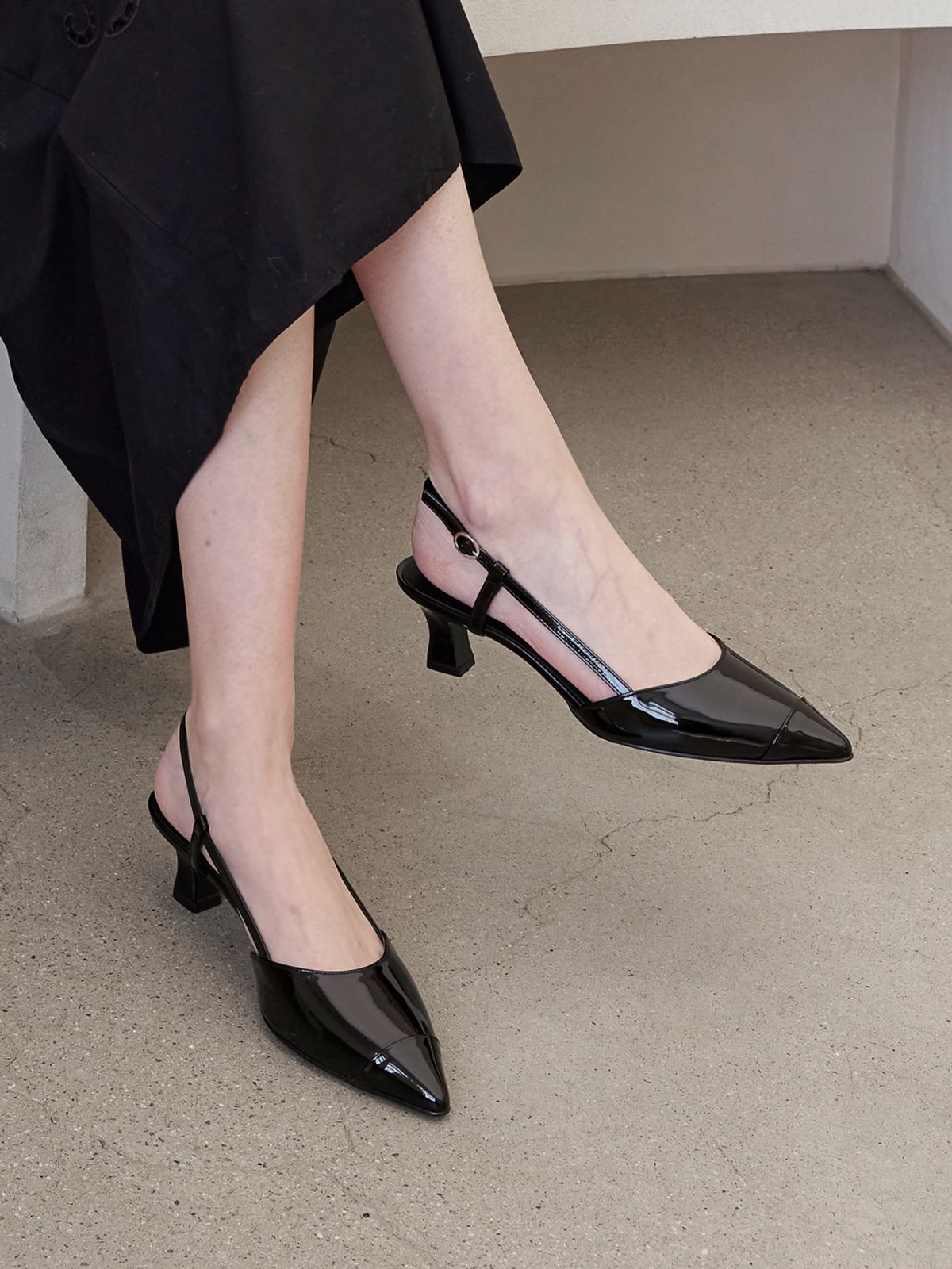 루시크루(LUCY CREW) Slingback Pumps LC386_5cm