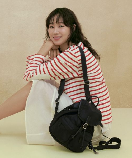 ★depound★ double pocket nylon backpack black (S) MUSINSA | DEPOUND Double Pocket Nylon Backpack Small [Black]
