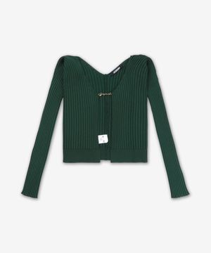 라 마이유 프랄루 랑그 가디건 - 다크 그린 / 251KN5002423590