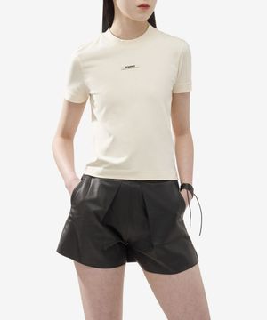 르 그로그랭 반소매 티셔츠 - 라이트 베이지 / 241JS1332031130