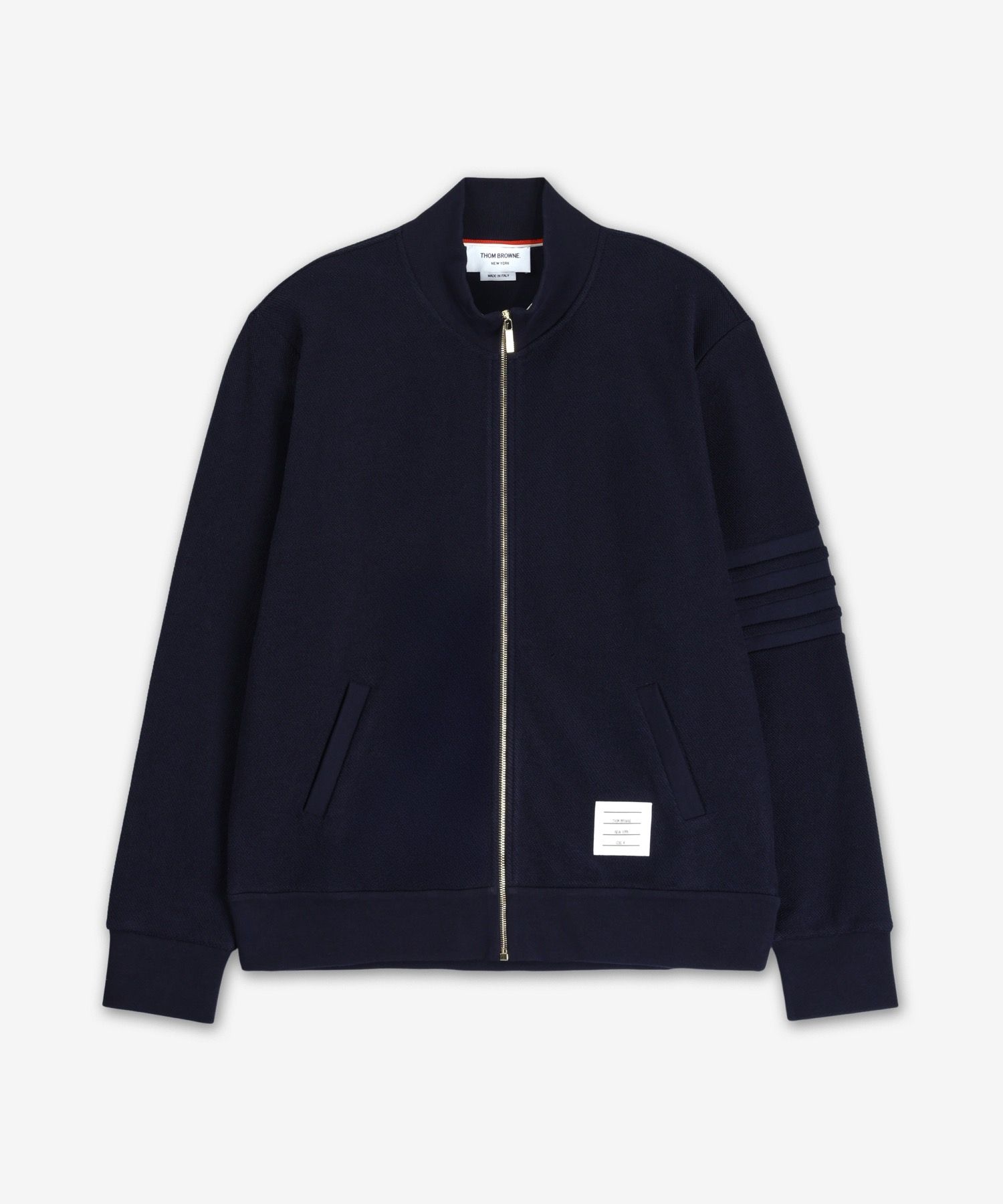 MUSINSA | THOM BROWNE Zip-up 4-bar stripe reverse loopback jacket 