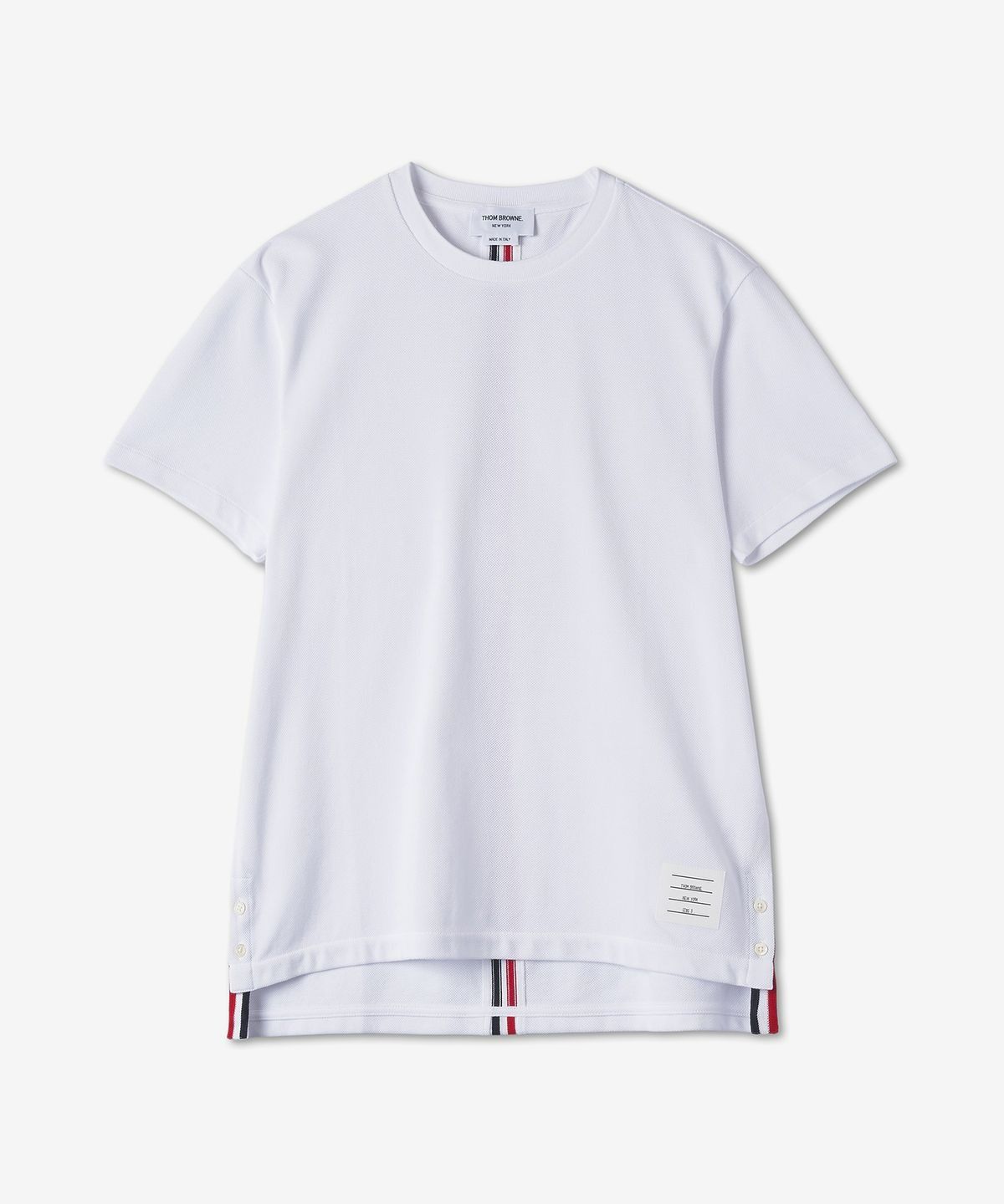 Thom Browne｜SHORT-SLEEVED ROUND NECK T-SHIRTS (MJS205A Thom Browne Short Sleeve Tennis T-Shirt MJS058A 00050415