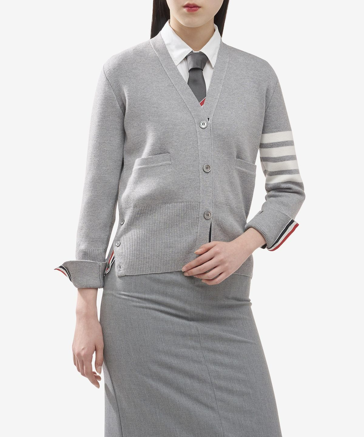 MUSINSA公式 | THOM BROWNE ミラノステッチファインメリノウール4バー