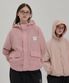 리버시블 체크 윈드브레이커 핑크