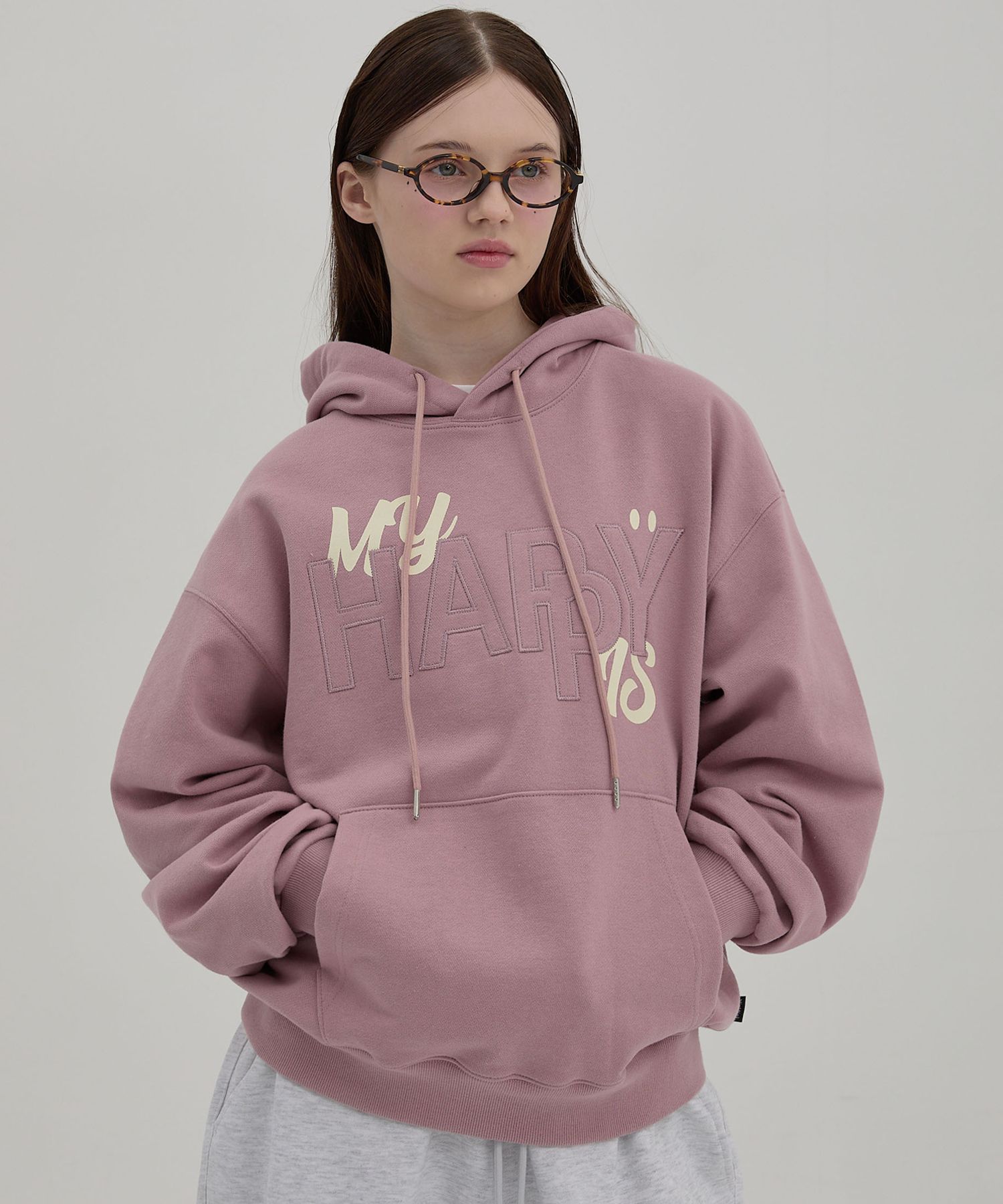 MUSINSA | WAI KEI MY HAPPY IS HOODIE PINK