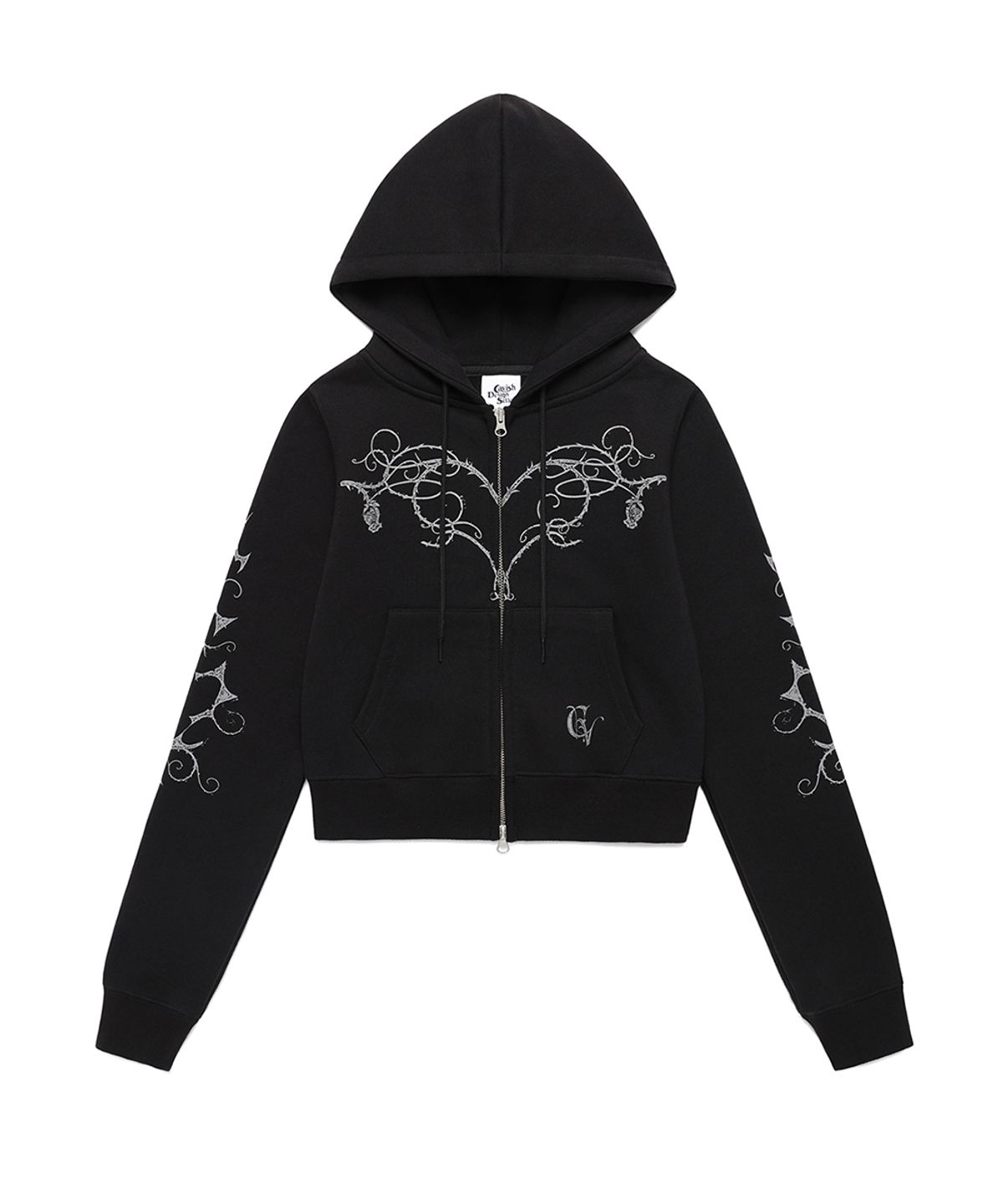 카비시(CAVISH) W STEM ZIP UP HOODIE BLACK(CV2FSFM402A)