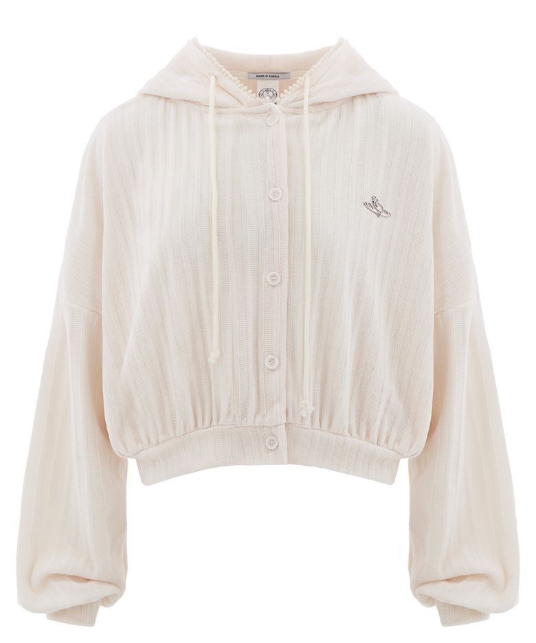 COOKIE HOOD JUMPER IN CREAM (쿠키 후드 점퍼)