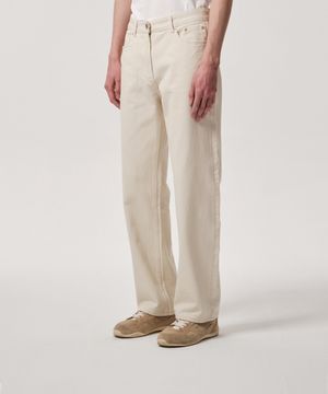 스트레이트 데님 팬츠 (에크루)