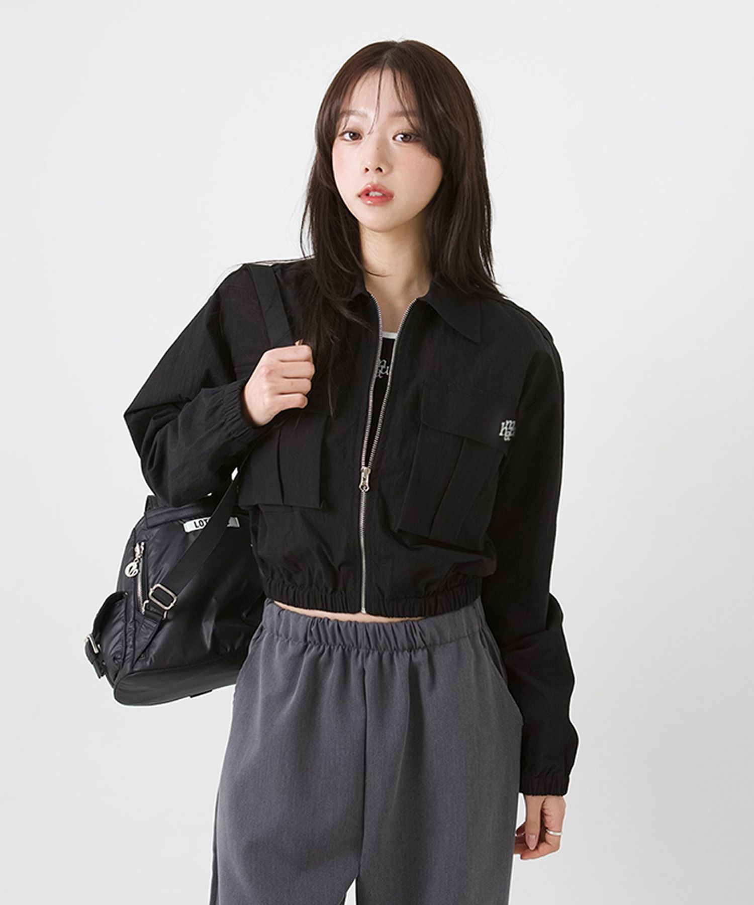アウターその他 MUAHMUAH LOGO TWO POCKET BANDING CROP JACKET MUSINSA | MUAHMUAH Logo Two Pocket Banding Crop Jacket [Beige]