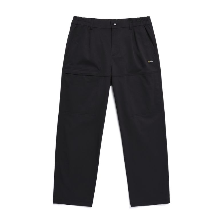 N251MPT040 절개 카고 스트레이트 팬츠 CARBON BLACK