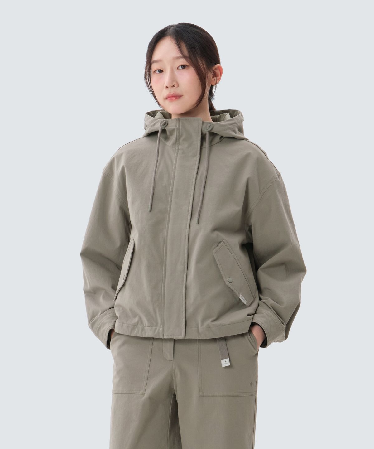 스노우피크 어패럴(SNOWPEAK APPAREL) 워크 여성 자켓 (S25ZWDJK13) Khaki Gray