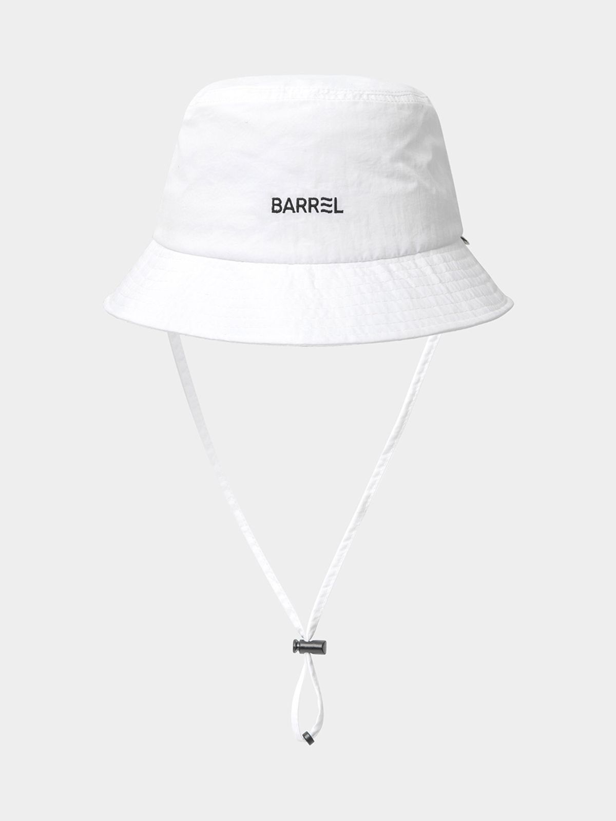 배럴(BARREL) 베이직 솔리드 버킷햇 화이트 (B5SUACP003WHT)