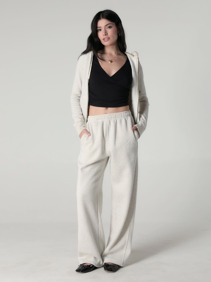 MUSINSA | GLOWNY BOLD TRACKSUIT PANTS (OATMEAL)