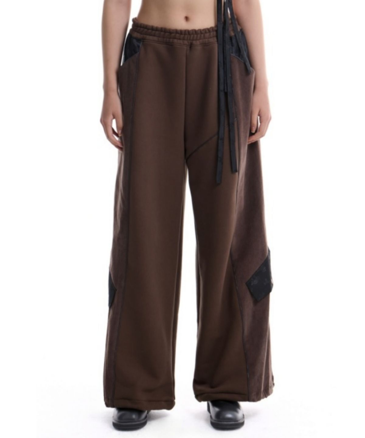 칠 하나 투 구육(71TO96) Corduroy Mixed Hanbok Sweat Pants (Brown)