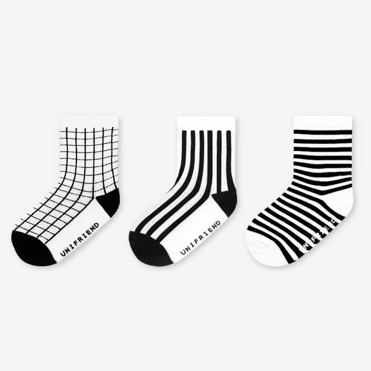 유니프랜드(UNIFRIEND) 라이크 양말 3종 PACK