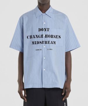 (M) 커트 셔츠 라이트 블루 KURT SHIRT STRIPES LIGHT BLUE