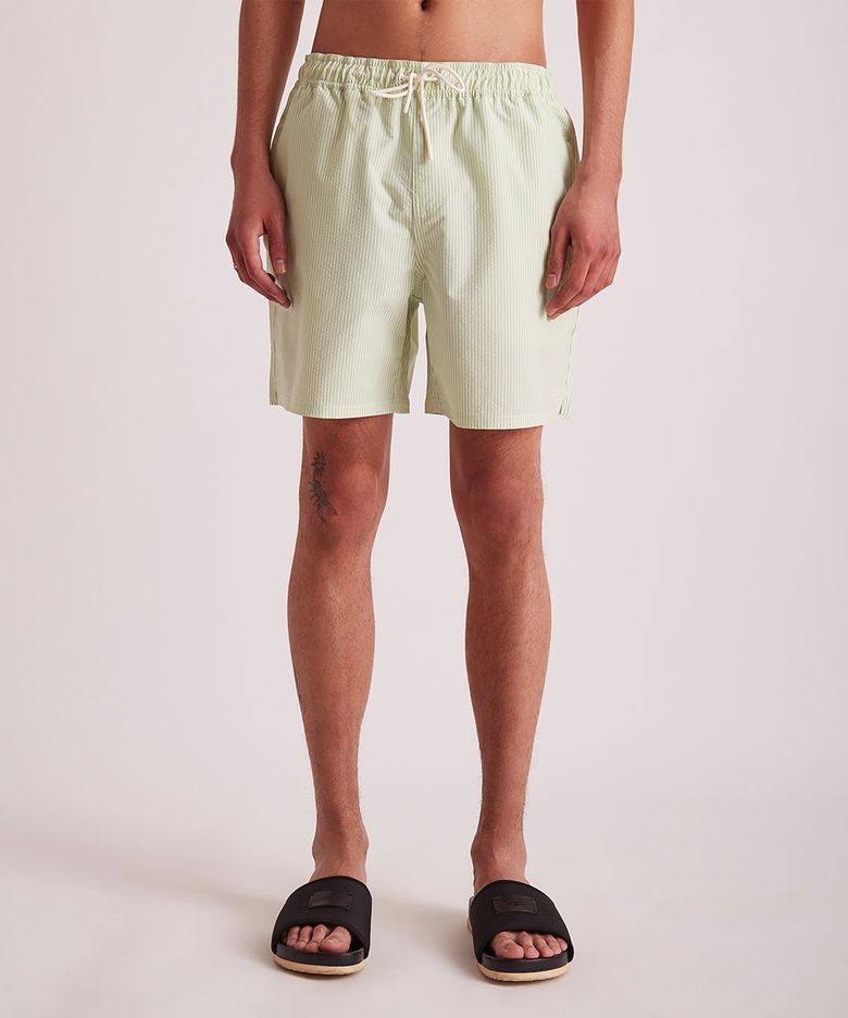 (M) 티모시 시어서커 스윔쇼츠 스프루스 스톤 SEERSUCKER SWIMSHORT