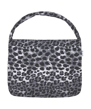 COTTON LEOPARD ECO BAG-GRAY