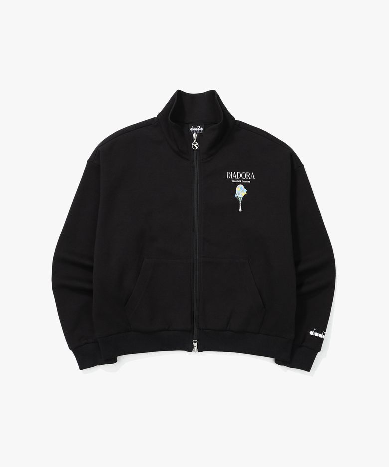 블루밍 집업 자켓 우먼 BLACK