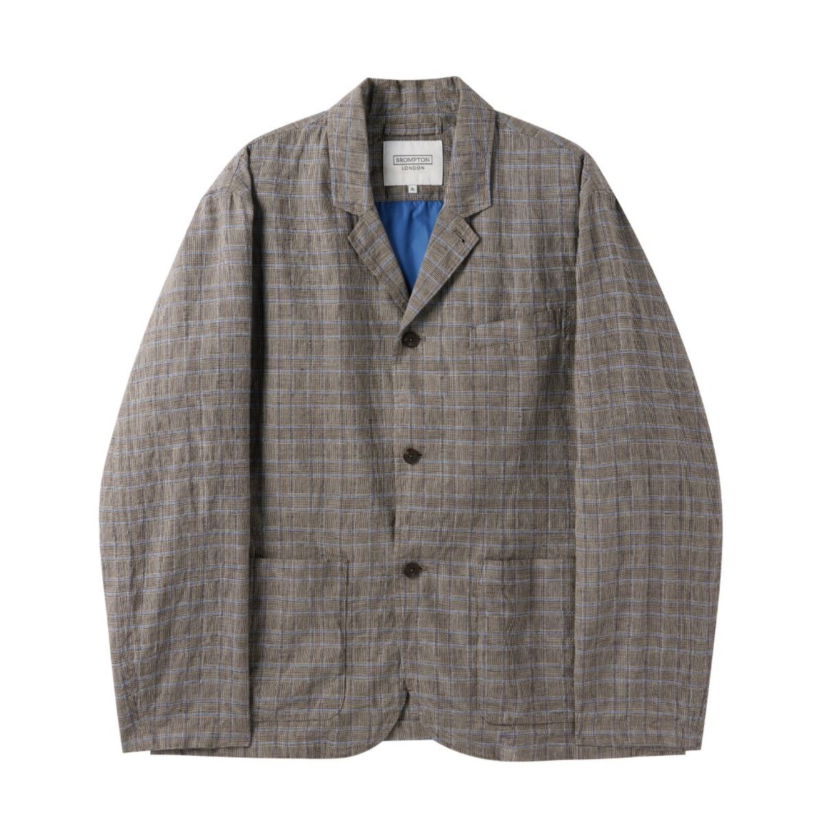 브롬톤 런던(BROMPTON LONDON) RIDING CHEQUERED JACKET - GREY (P252MJK482)
