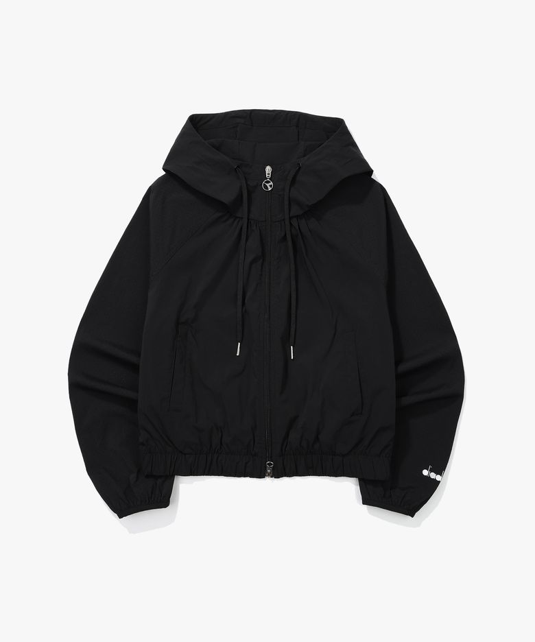 쿨웨이브 펀칭 후드 자켓 우먼 BLACK