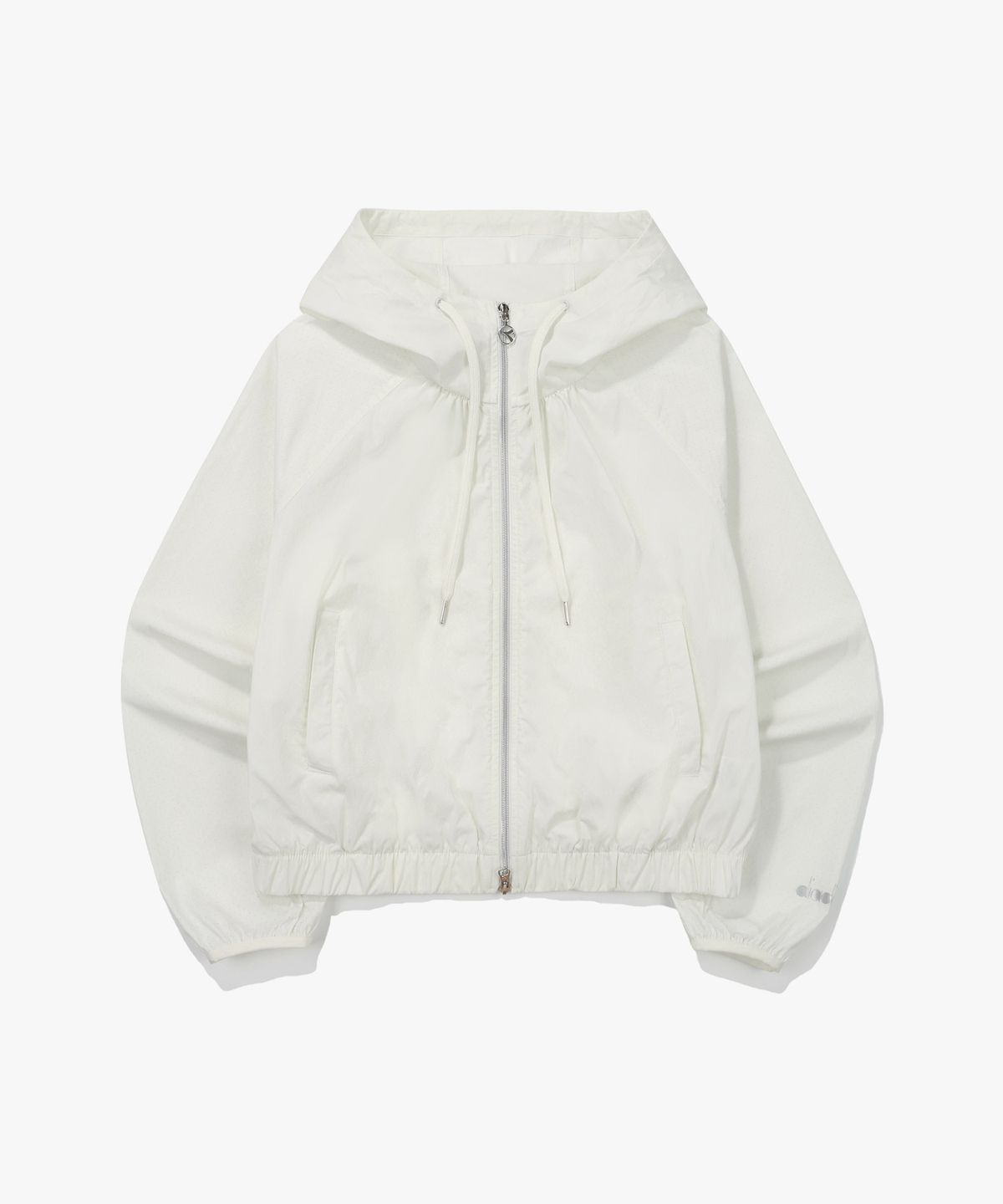 디아도라(diadora) 쿨웨이브 펀칭 후드 자켓 우먼 OFF WHITE