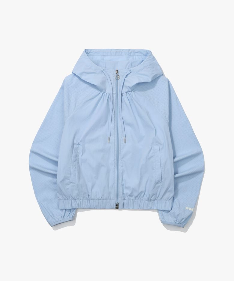 쿨웨이브 펀칭 후드 자켓 우먼 BLUE