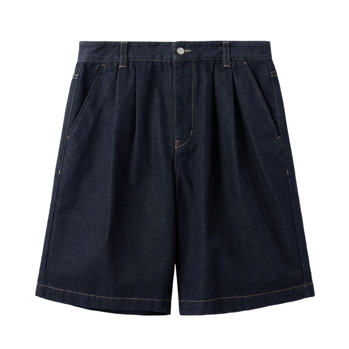 브롬톤 런던(BROMPTON LONDON) 1975 TWO TUCK DENIM SHORTS - INDIGO (P252UDP431)