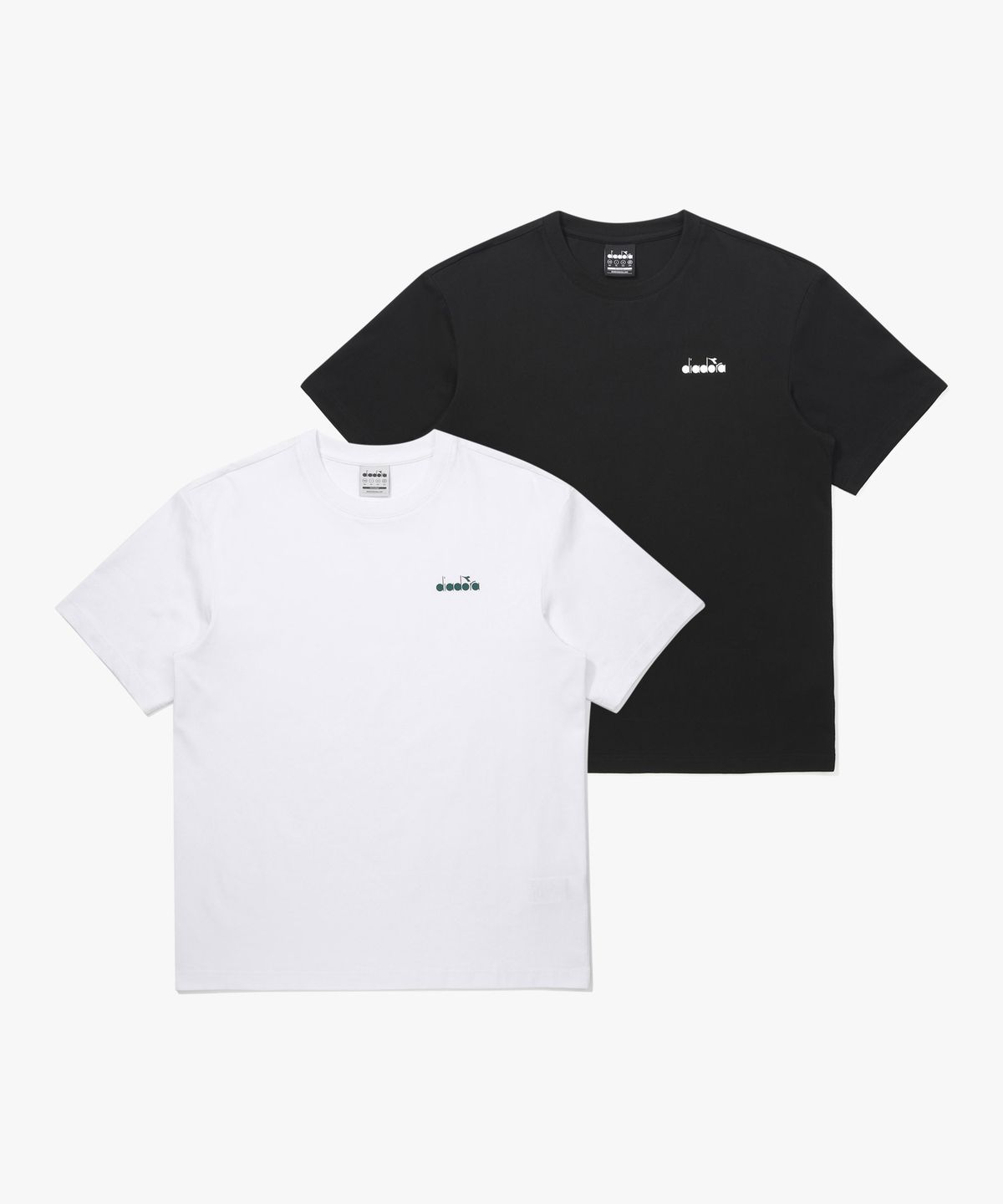 디아도라(diadora) 2PACK 베이직 반팔 티셔츠 MULTI