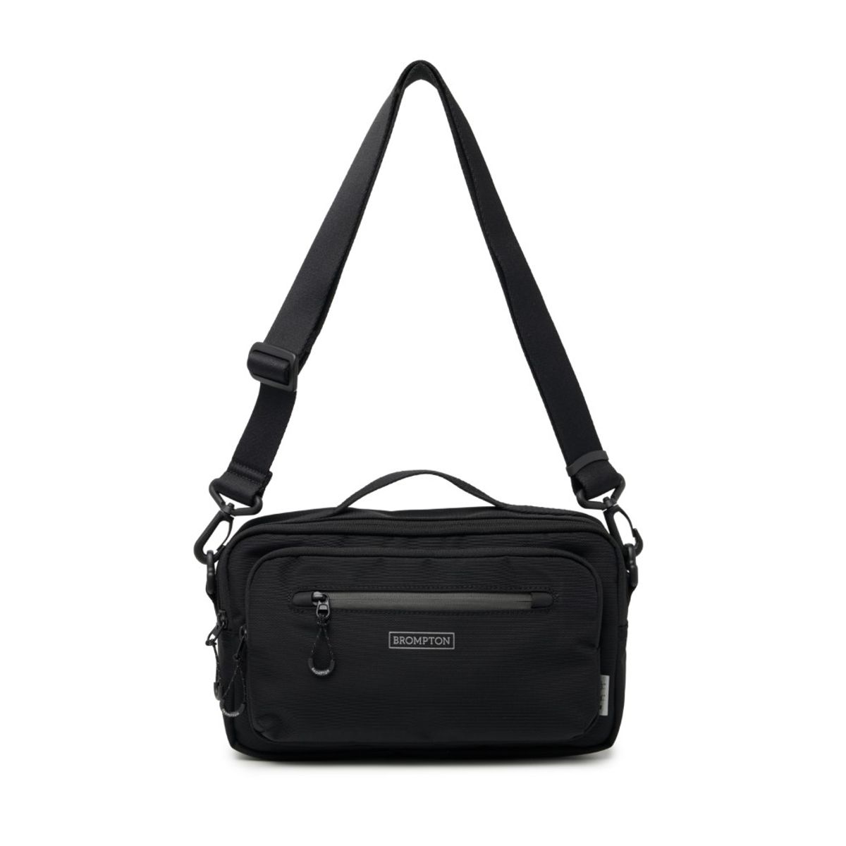 브롬톤 런던(BROMPTON LONDON) REFLECTIVE CROSS BAG - BLACK (P255ACR103)