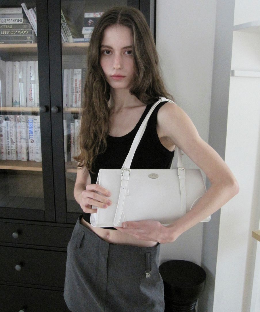 ★dumaro★ Ruel shoulder bag ivory MUSINSA | DUMARO Ruel shoulder bag / ivory