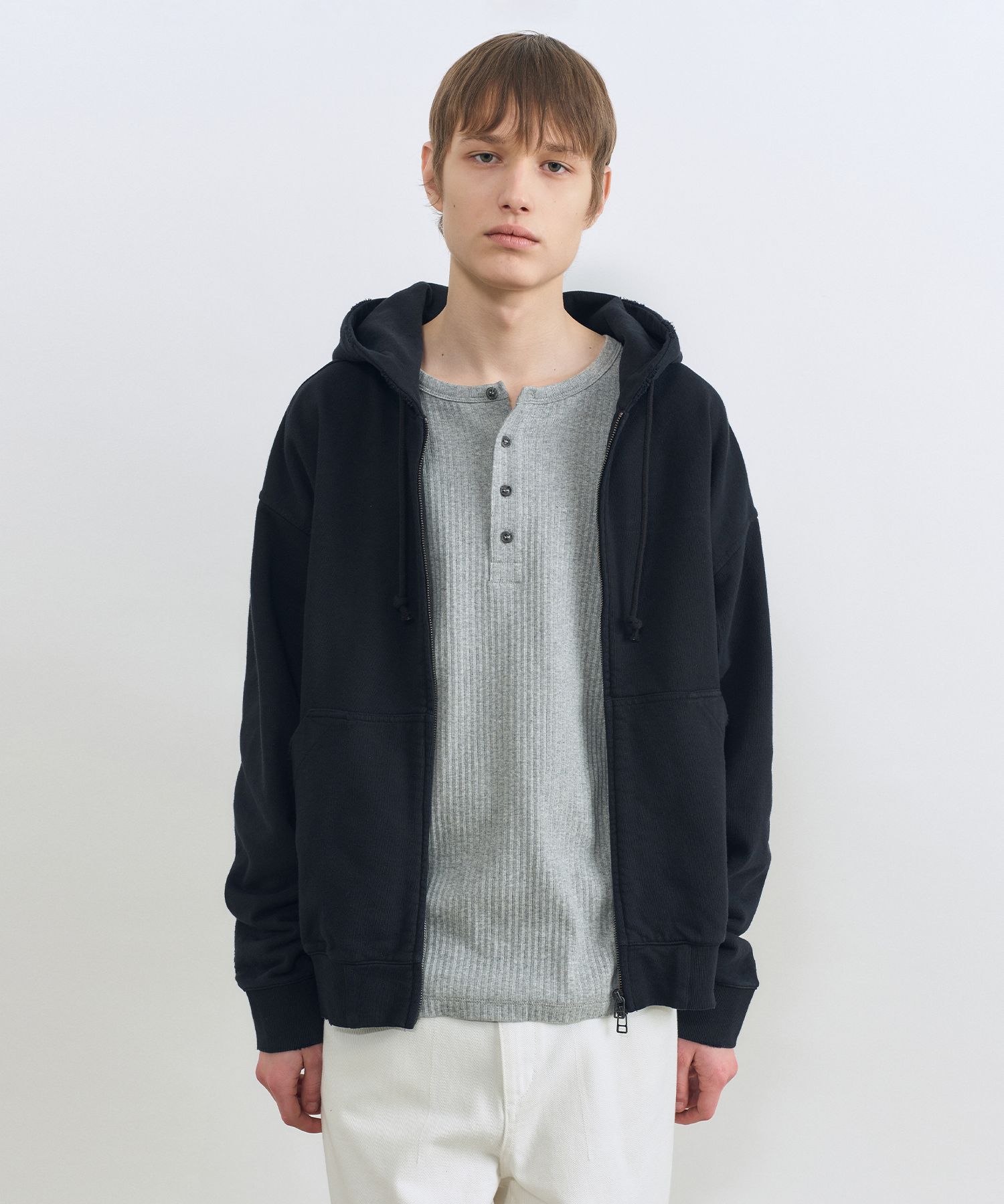 INSILENCE ■ Washed Damage Hooded Zip-Up フード / フーディ INSILENCE □ Washed Damage Hooded Zip-Up フード / フーディ
