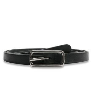 Slim Square Belt in Black