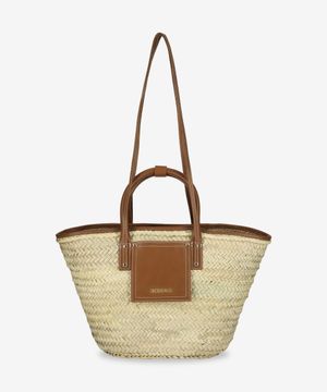 르 파니에 솔리 라피아 토트백 - 라이트 브라운 / 223BA0453072811