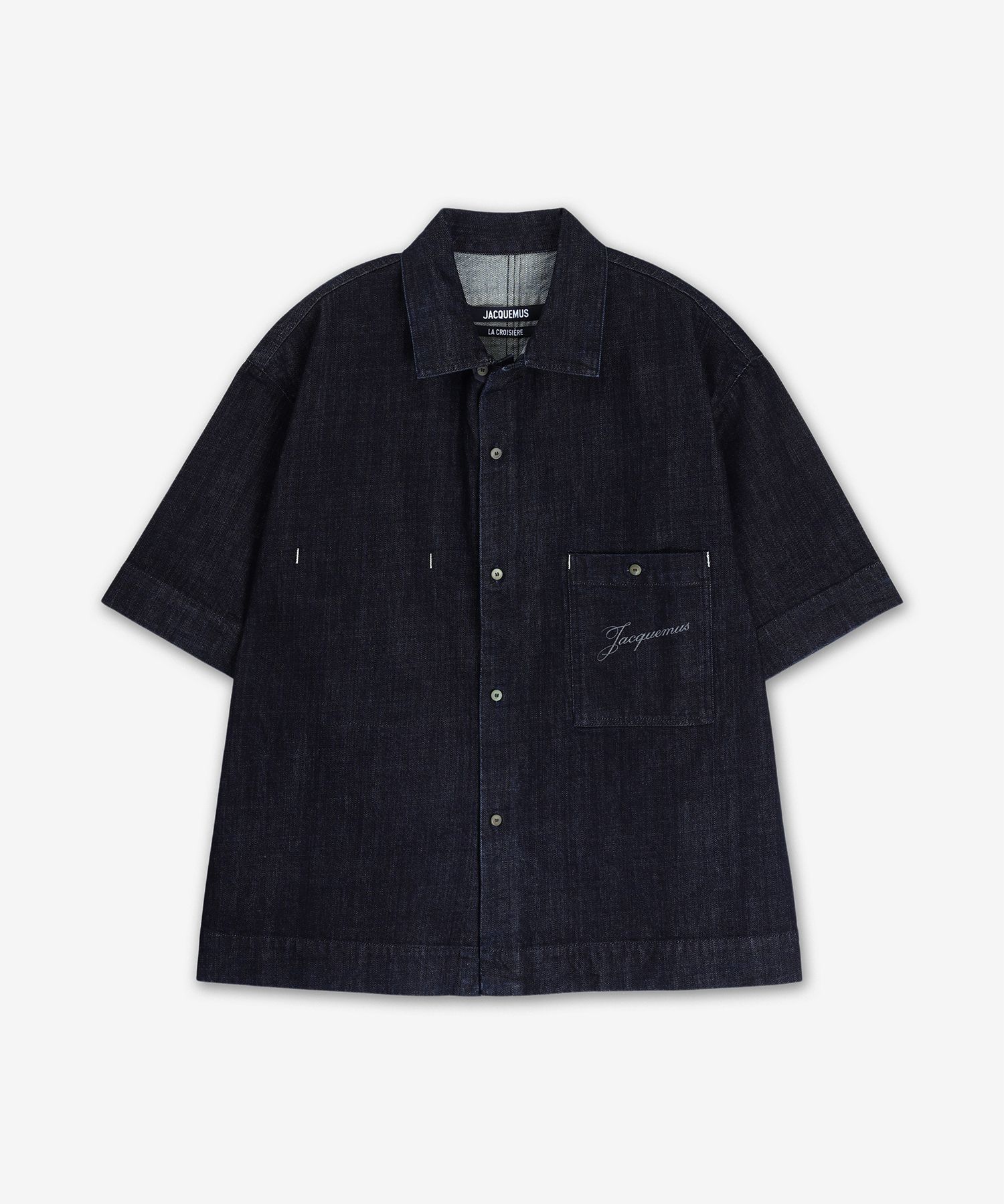 MUSINSA | JACQUEMUS La Chemise de Nîmes Aloe Short Sleeve Shirt