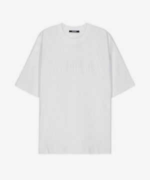 르 타이포 반소매 티셔츠 - 화이트 / 245JS2122011100