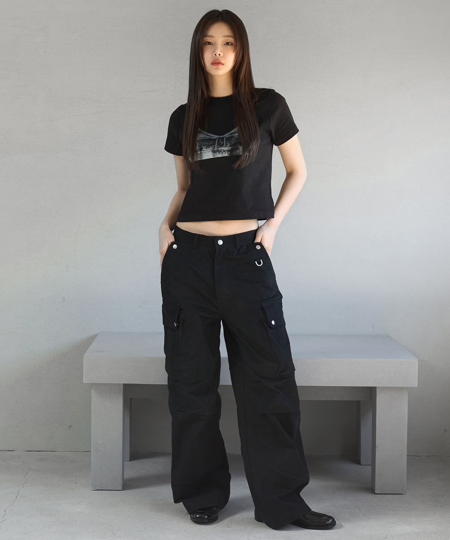 ★ROCKCAKE★ PARACHUTE CARGO STRING PANTS MUSINSA | ROCKCAKE Parachute Cargo String Pants - Black