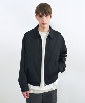 베네시안 울 블루종 BLACK