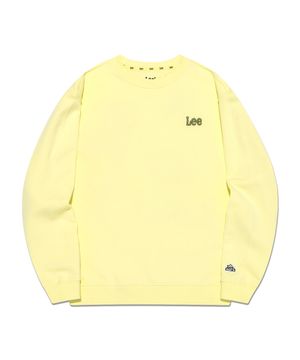 패치워크 라운드 맨투맨 라이트옐로우 LK2501CR06LY