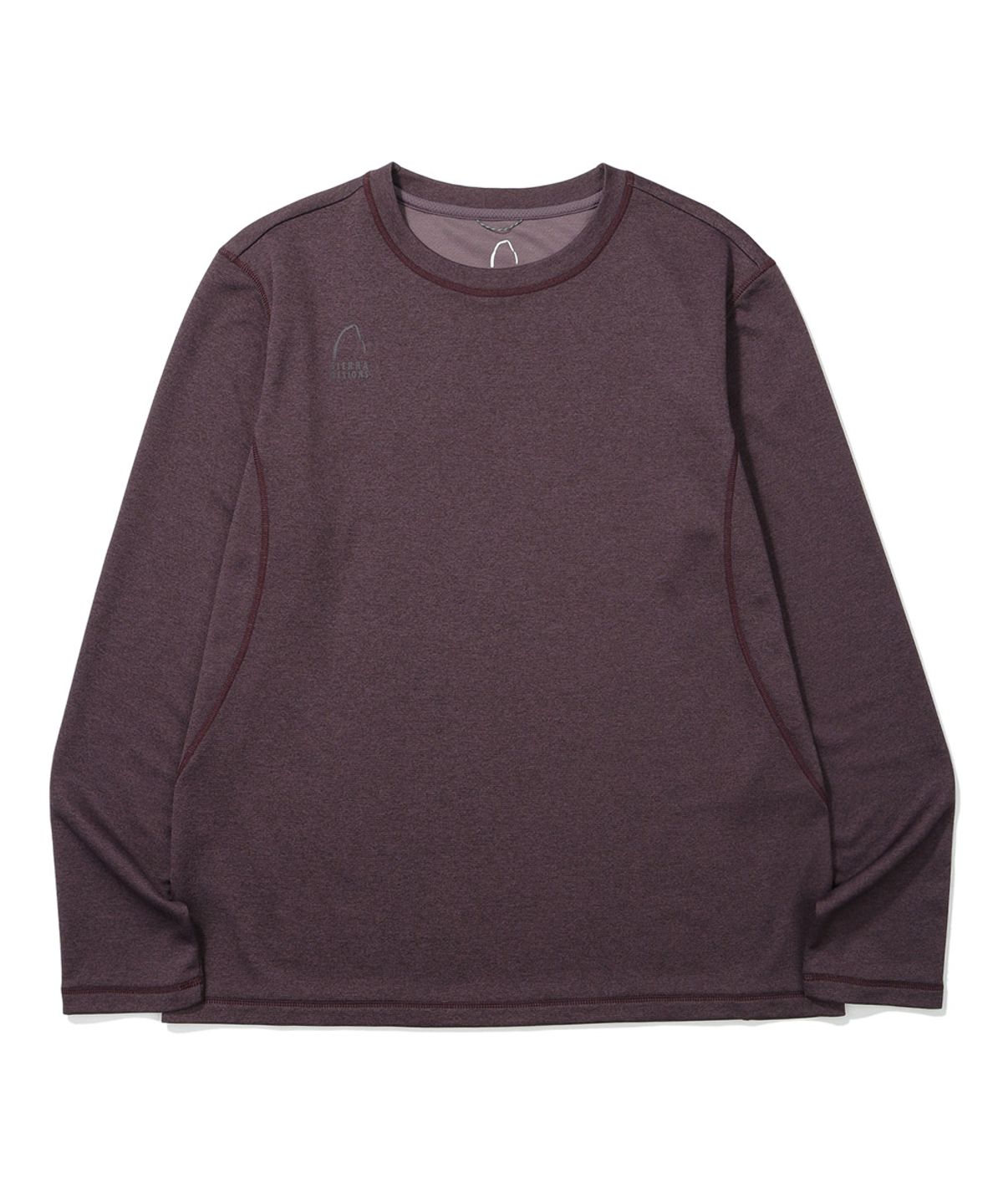 시에라디자인(SIERRA DESIGNS) 시에라(SIERRA) 하프돔 로고 긴팔 티셔츠 BURGUNDY